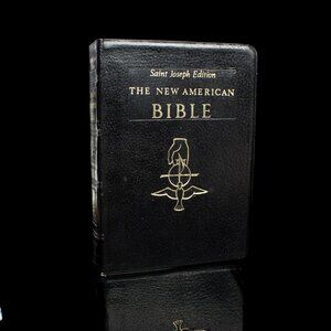 Saint Joseph Edition The New American Bible Leather Cover Family Record Section